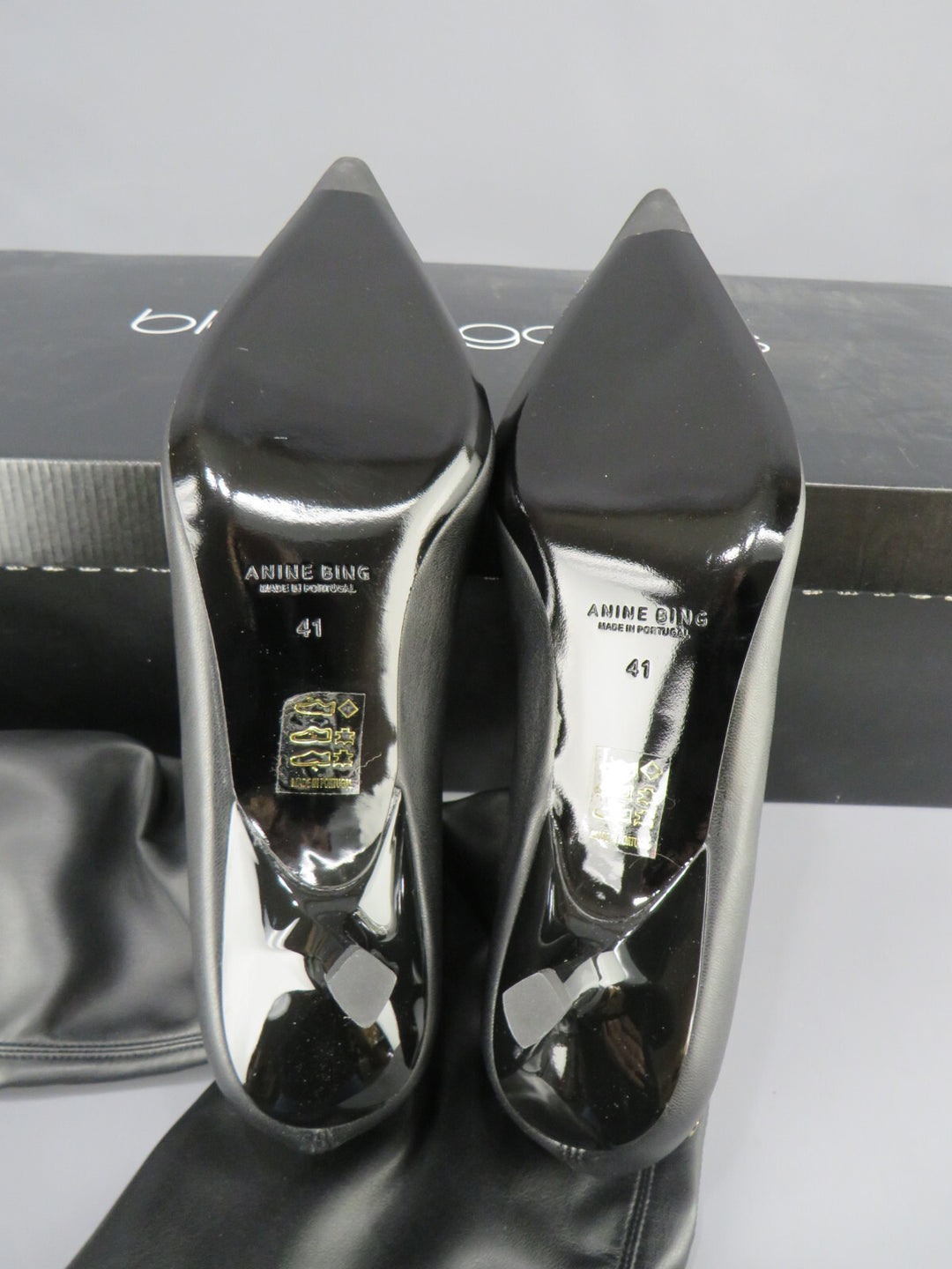 Anine Bing Women's Hilda Over The Knee Stretch Boots $600 Size 41 # M1 233 NEW