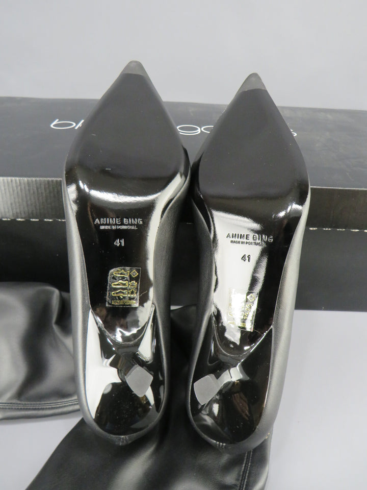 Anine Bing Women's Hilda Over The Knee Stretch Boots $600 Size 41 # M1 233 NEW