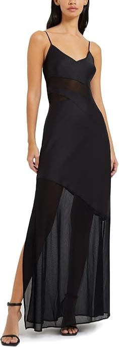 French Connection Inu Satin Strappy Occasion Dress MSRP $148