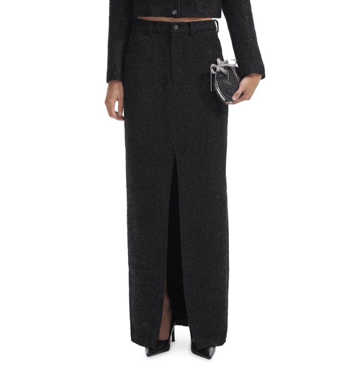Self-Portrait Boucle Maxi Skirt MSRP $410