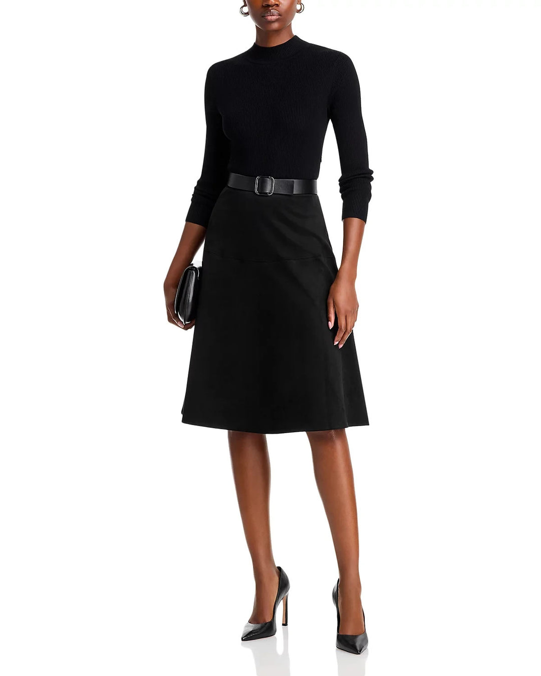 T Tahari Mixed Media Dress MSRP $128