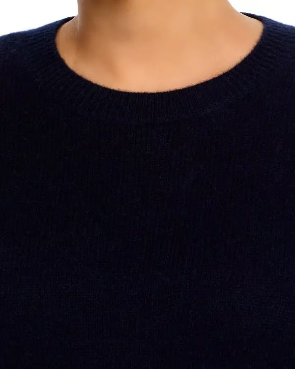 C by Bloomingdale's Cashmere Boxy Crewneck Sweater MSRP $178
