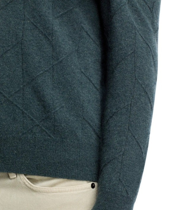 The Men's Store at Bloomingdale's Cashmere Novelty Stitch Sweater MSRP $228