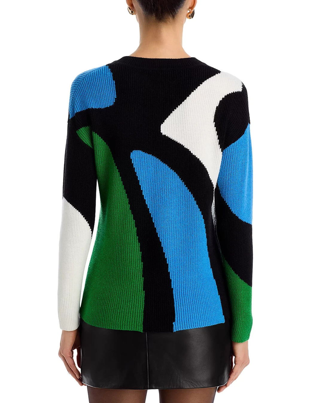 T Tahari Abstract Color Block Sweater MSRP $78