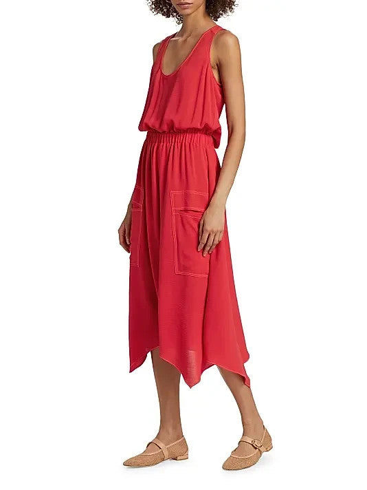 Ramy Brook Hallie Sleeveless Midi Dress MSRP $395