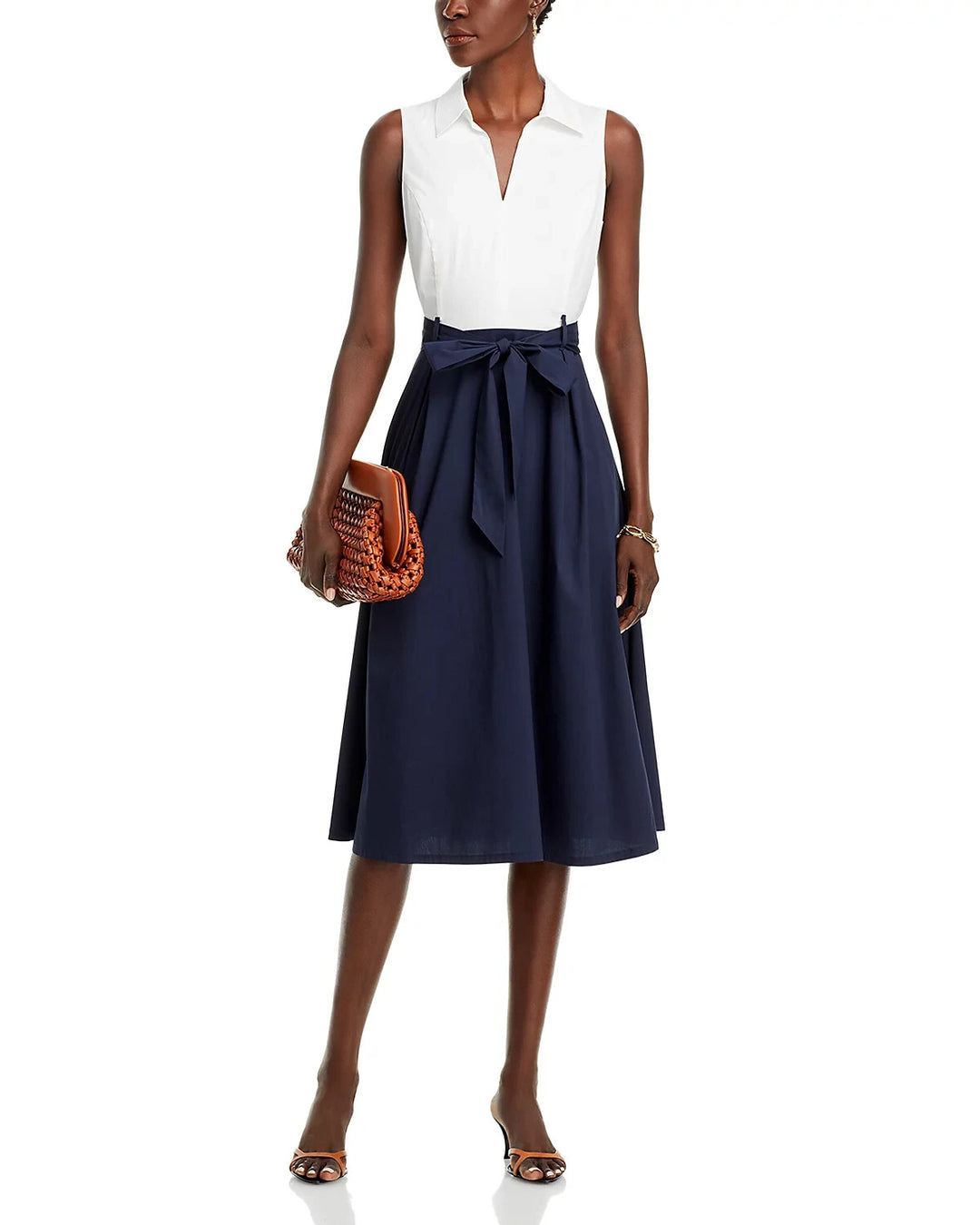 T Tahari Tie Waist Dress MSRP $138