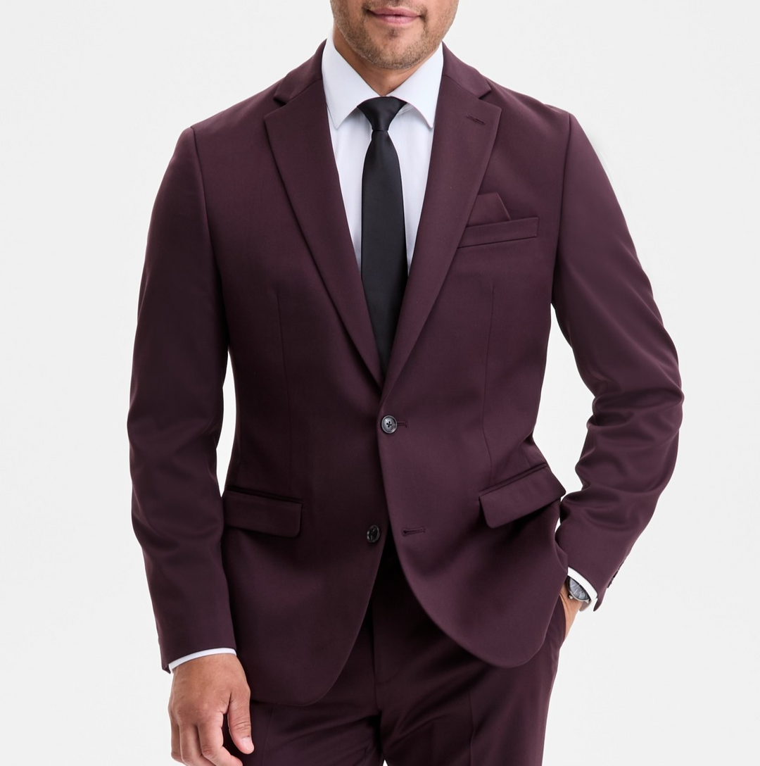 Bar III Men's Slim-Fit Satin Suit Separate Jacket MSRP $425
