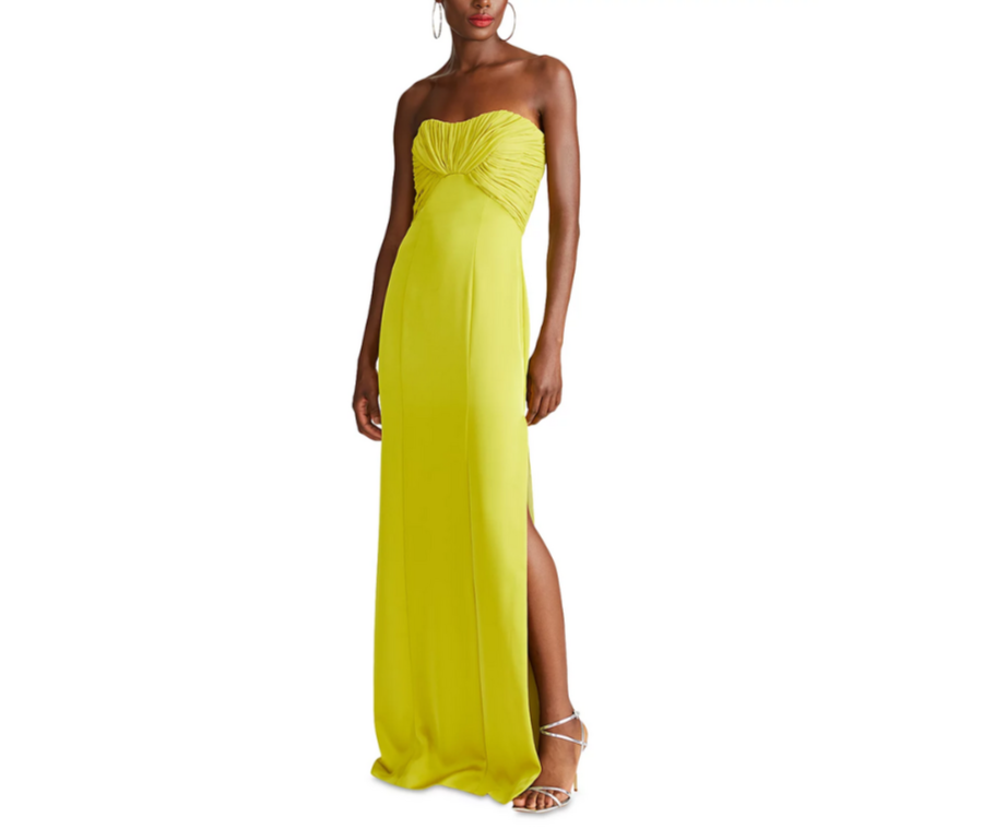 HALSTON Henna Satin Gown MSRP $645 DGFOutlet HALSTON Henna Satin Gown MSRP $645 DGFOutlet