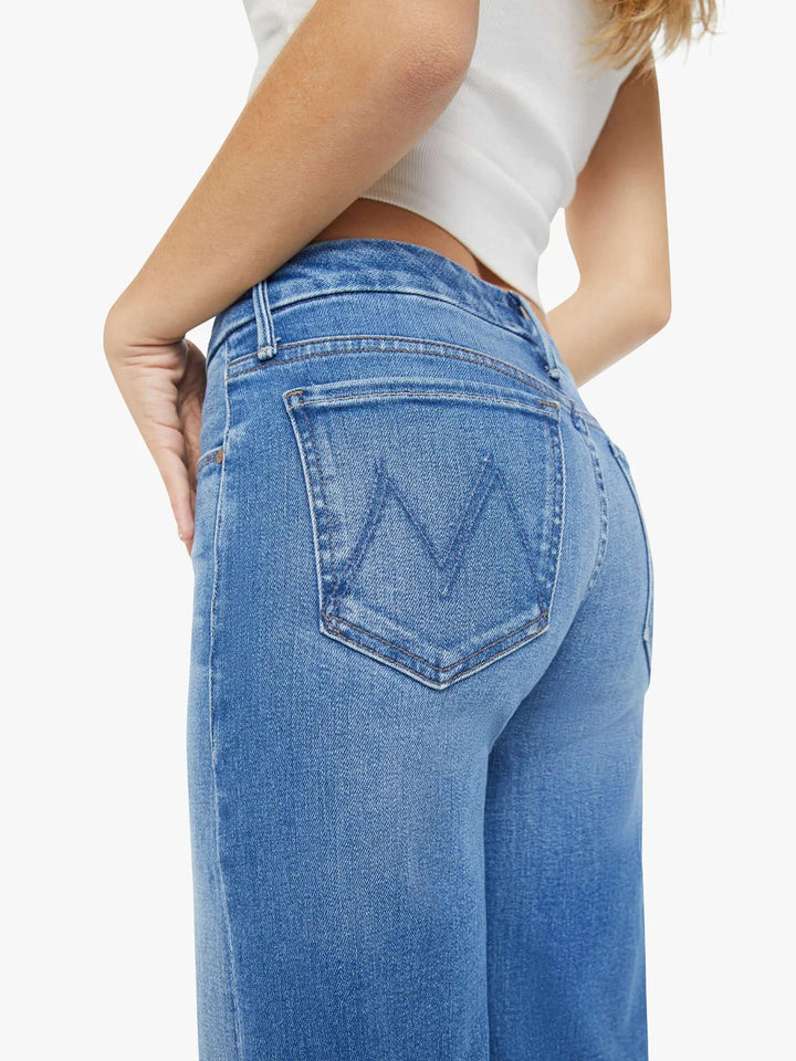 Mother Roller Fray Wide Leg Jeans MSRP $258