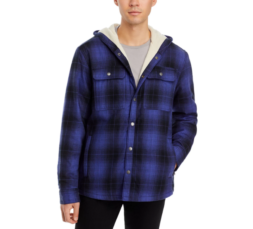 The North Face® Plaid Hooded Campshire Shirt Jacket MSRP $150