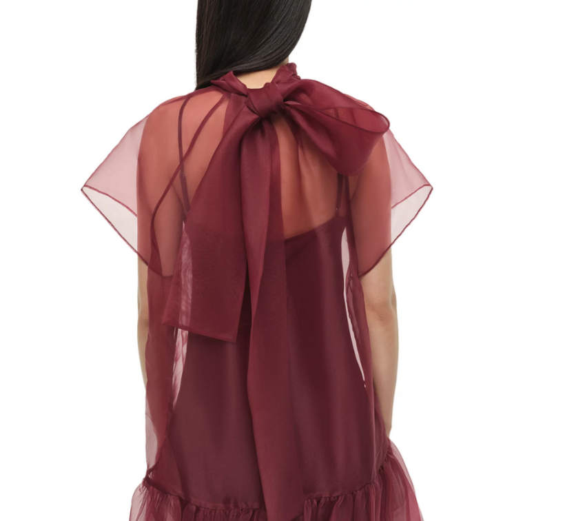 SIMKHAI Beaux Tiered Mini Dress MSRP $395