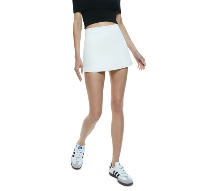 Alice and Olivia Lakelyn Denim Skort MSRP $250