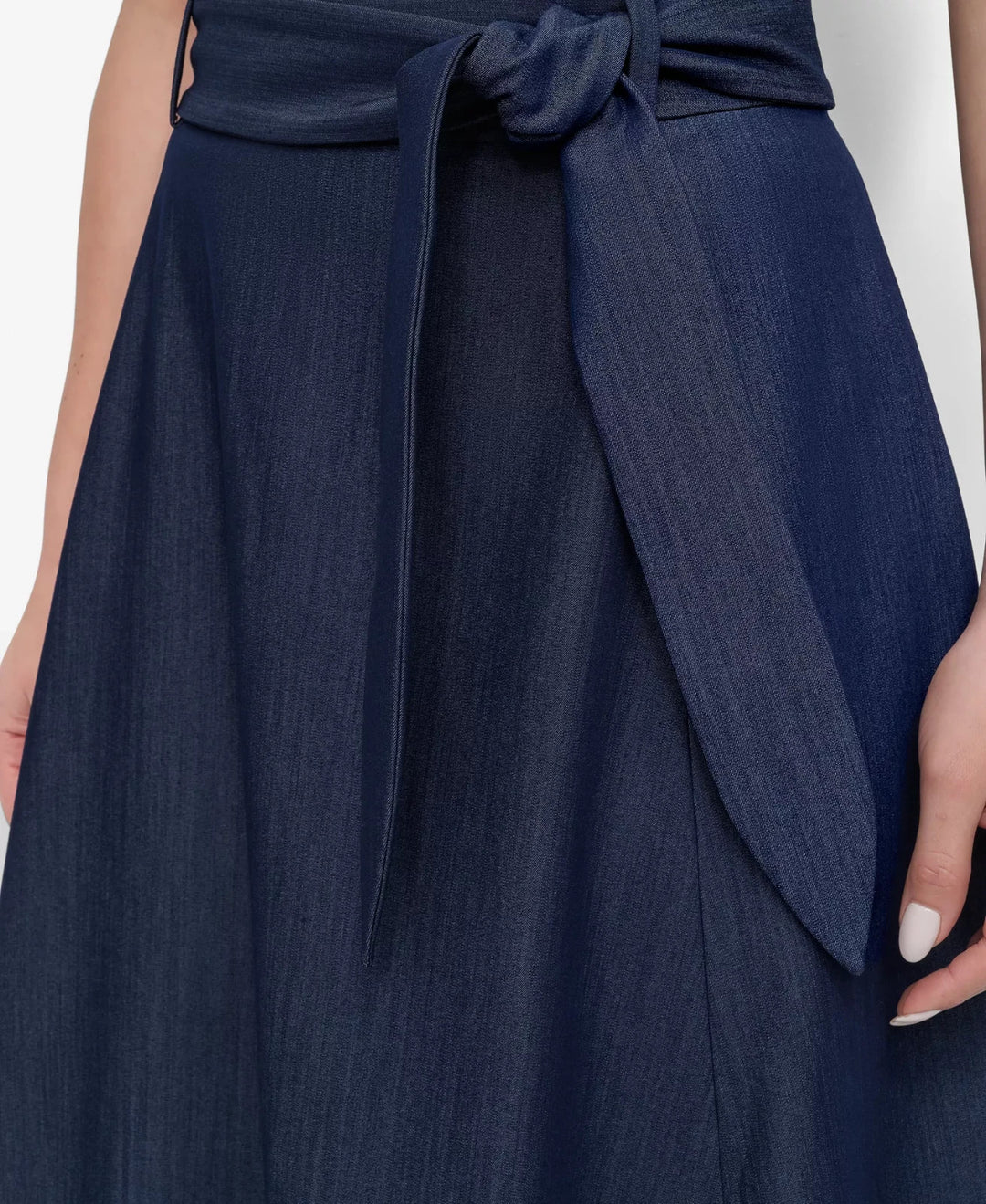 DKNY Women's Maxi Skirt with Tie Belt MSRP $109