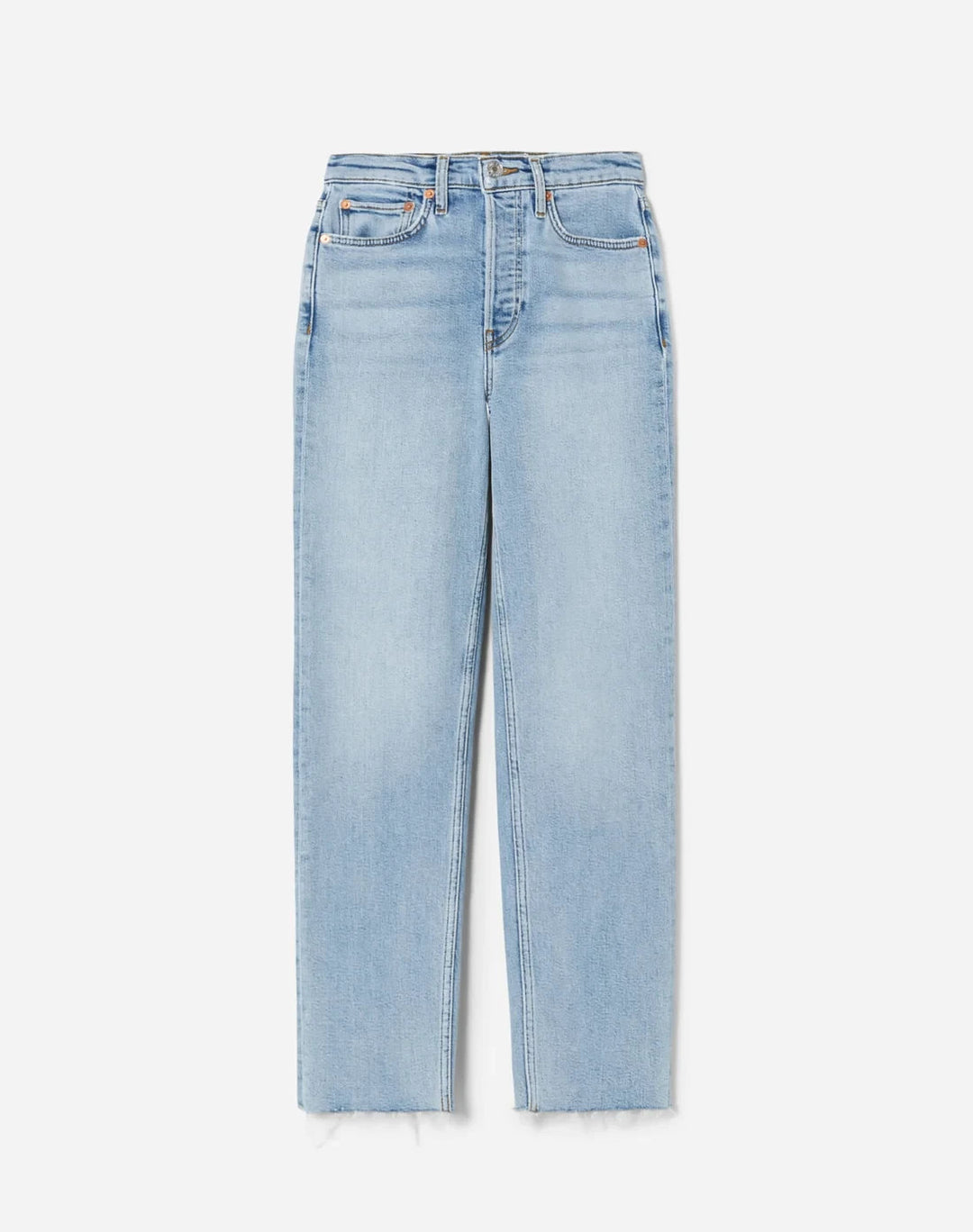 RE/DONE Stove Pipe High Rise Straight Jeans MSRP $265
