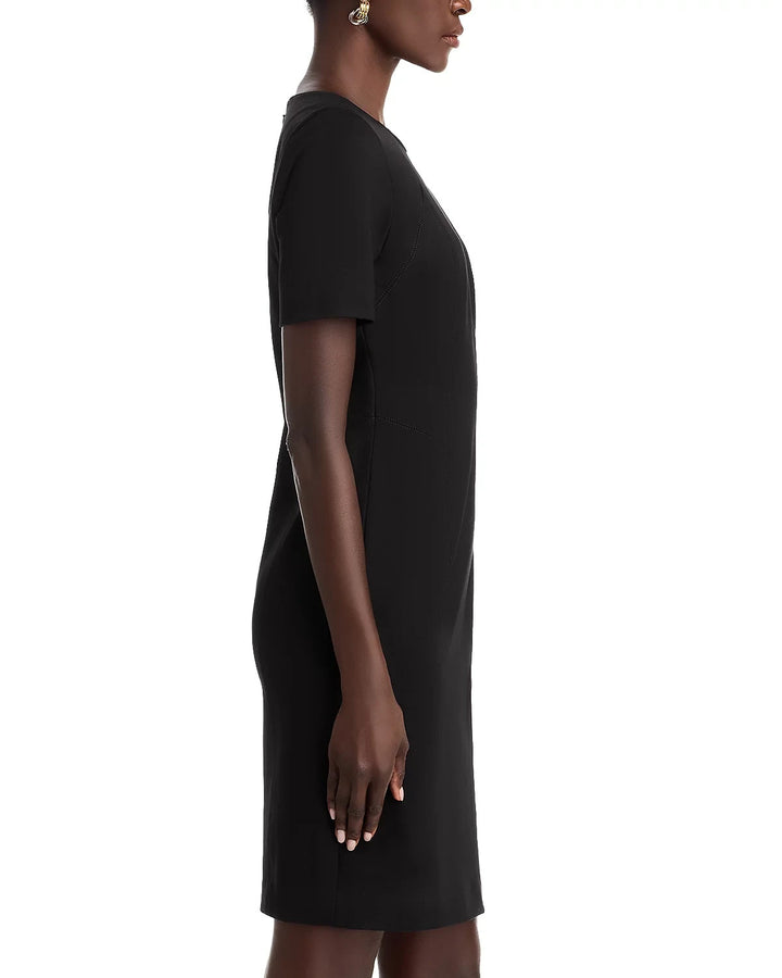 T Tahari Judianne Short Sleeve Fitted Sheath Dress MSRP $98