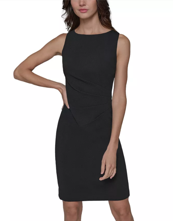 KARL LAGERFELD PARIS Holiday Crepe Sheath Dress MSRP $128