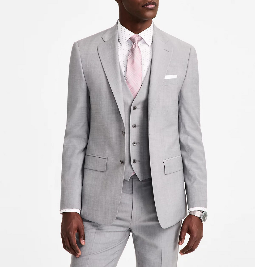 Calvin Klein Men's Slim-Fit Wool-Blend Stretch Suit Jackets MSRP $460