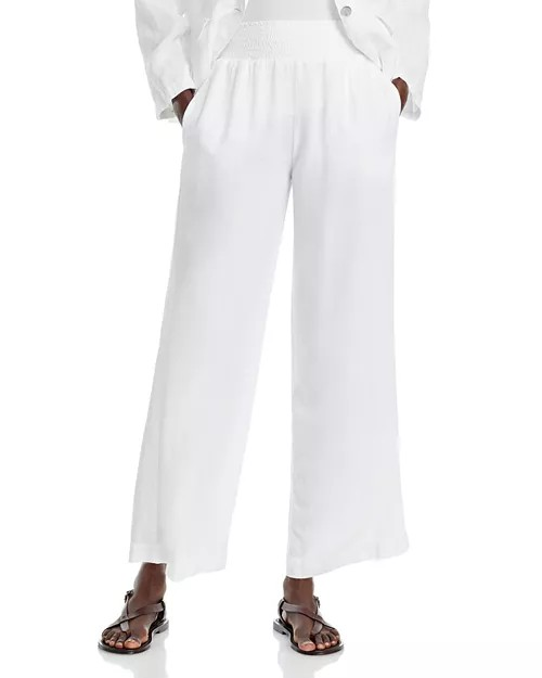Bella Dahl Smocked Wide Leg Pants MSRP $150
