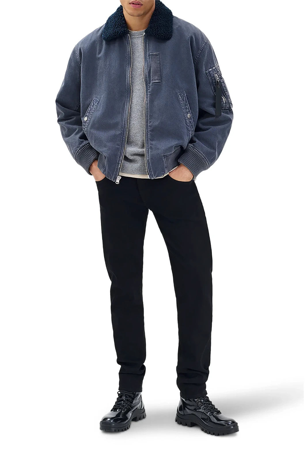 rag & bone Denim B15 Bomber Jacket MSRP $698