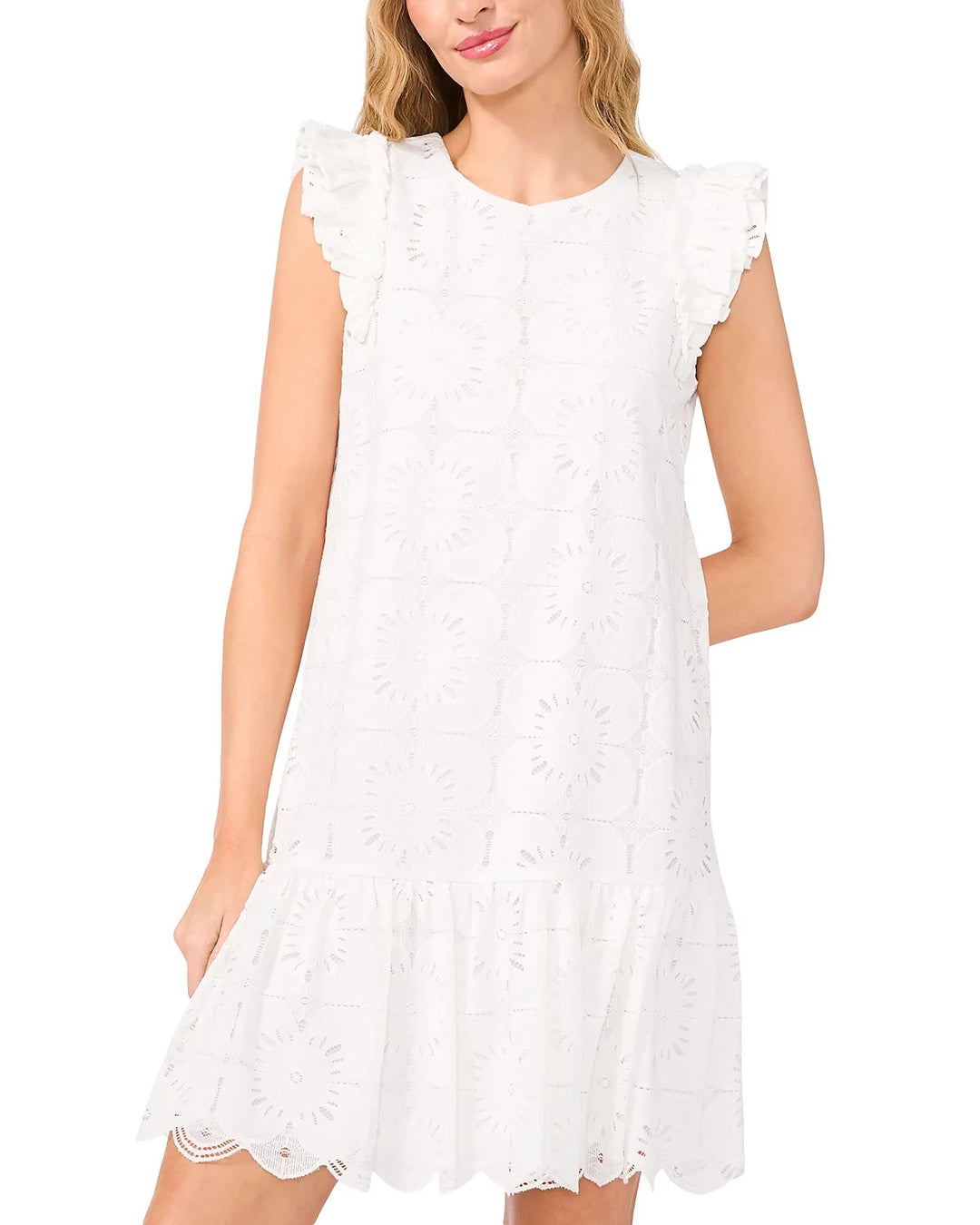 CeCe Ruffle Sleeve Dress MSRP $109