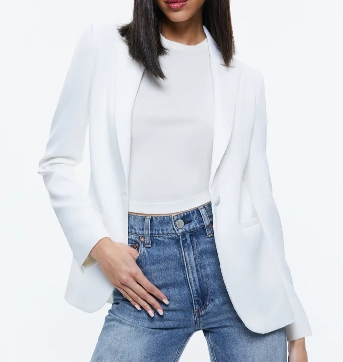 Alice and Olivia Blake Fitted Blazer MSRP $495