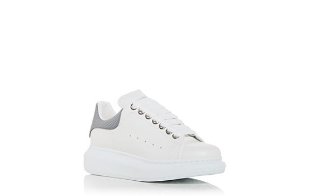 Alexander McQUEEN Women's Snake Embossed Heel Detail Sneakers MSRP $690