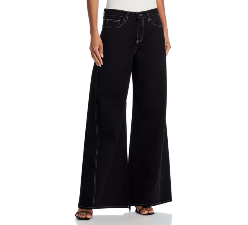 L'AGENCE Beau High Rise T Seam Wide Leg Jeans MSRP $275