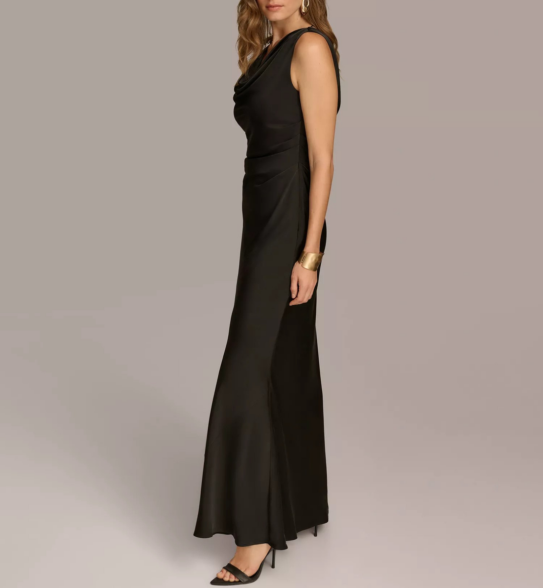 Donna Karan New York Women's Cowlneck Gown MSRP $289