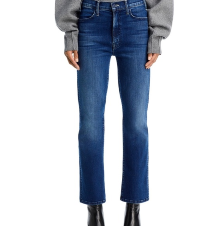 Mother the Hustler High Rise Ankle Flare Jeans MSRP $258