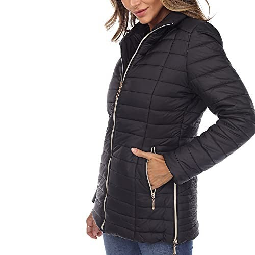 White Mark Puffer Coat MSRP $56