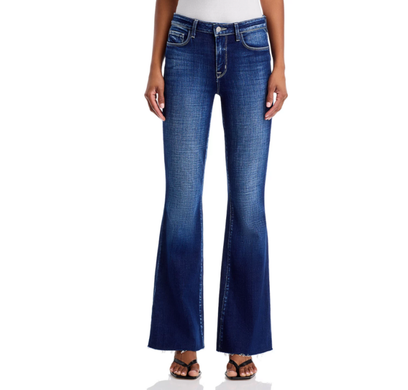 L'AGENCE Sera Mid Rise Flare Jeans MSRP $299