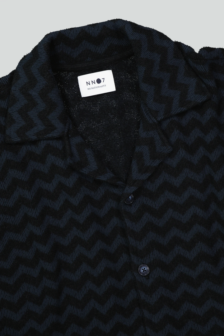 NN07 Julio Knitted Bowling Shirt MSRP $365