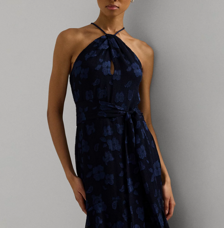LAUREN Ralph Lauren Tiered Jacquard Gown MSRP $295