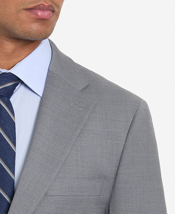 Tommy Hilfiger Men's Solid Pearl Grey Suit Separate Jacket MSRP $450