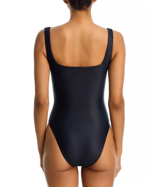 AQUA x Lisa Says Gah Printed One Piece Swimsuit MSRP $108