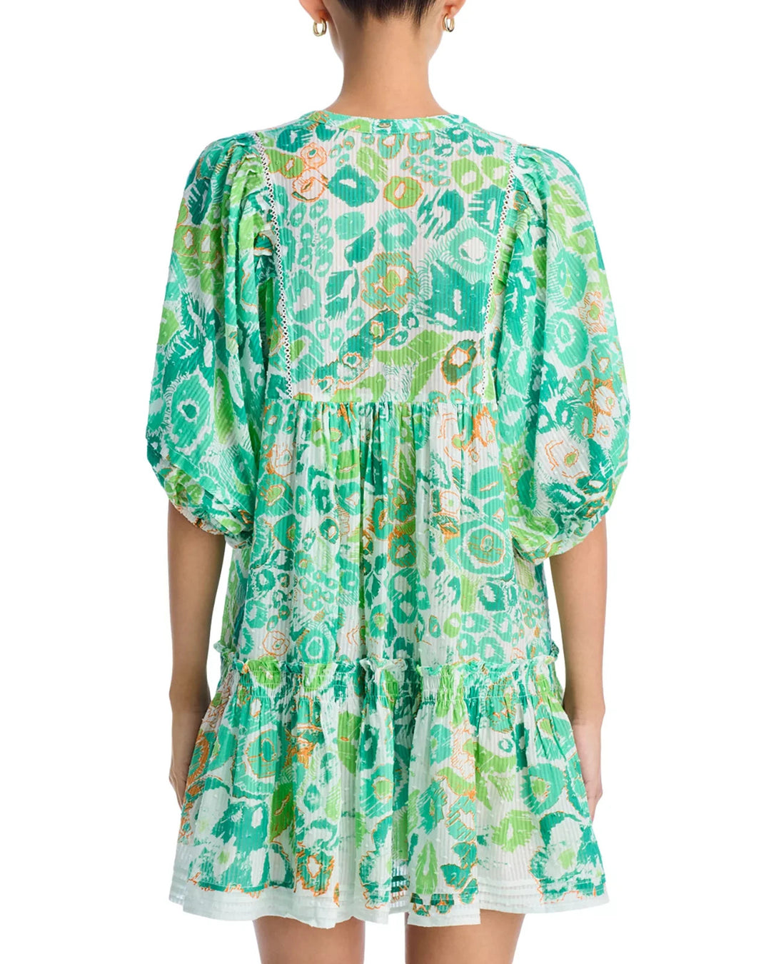 Poupette St. Barth Aria Empire Waist Mini Dress MSRP $340