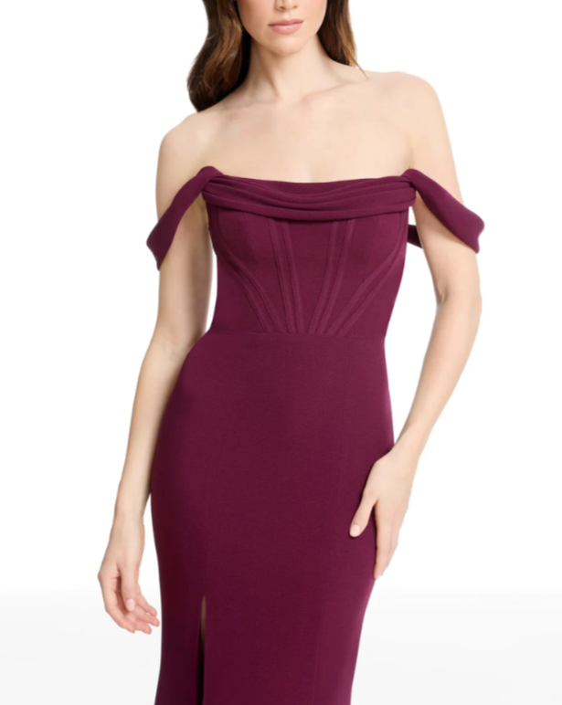 Dress the Population Melania Off-the-Shoulder Gown MSRP $248