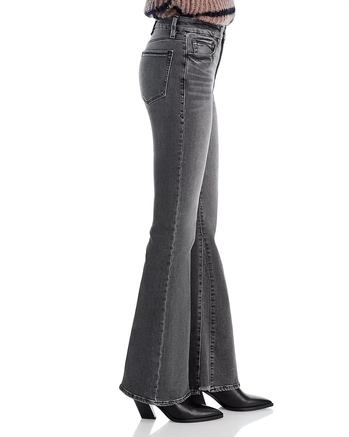Good American Good Legs High Rise Flare Jeans MSRP $159