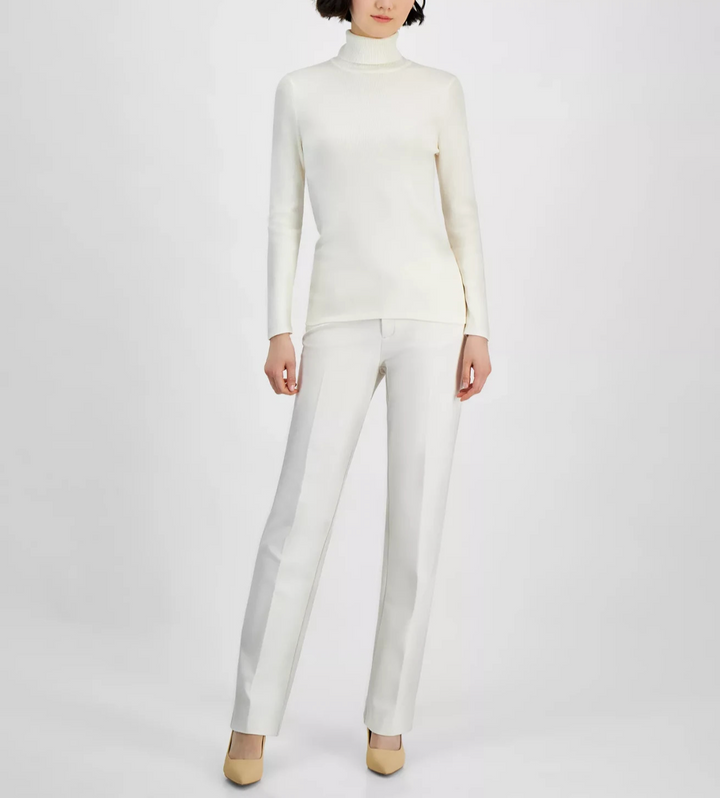 Anne Klein Women's Turtleneck Long-Sleeve Sweater MSRP $89
