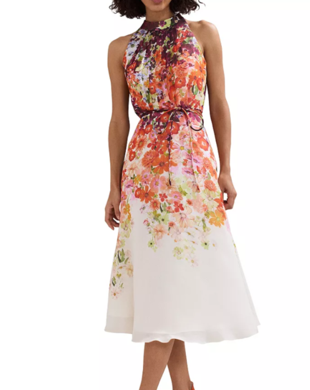 Phase Eight Bethany Floral Print Dress MSRP $350