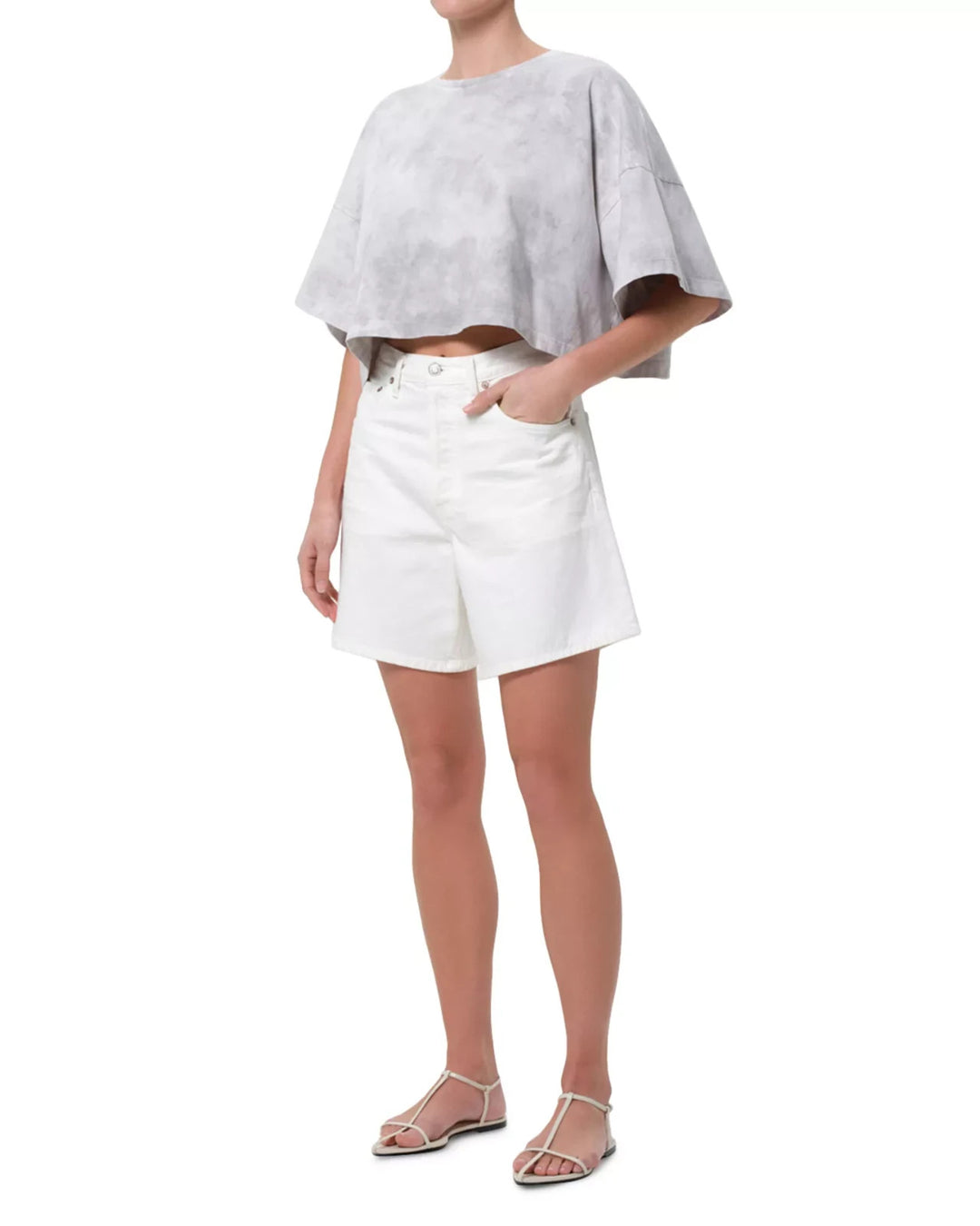 AGOLDE Arli Oversized Cropped Tee MSRP $108