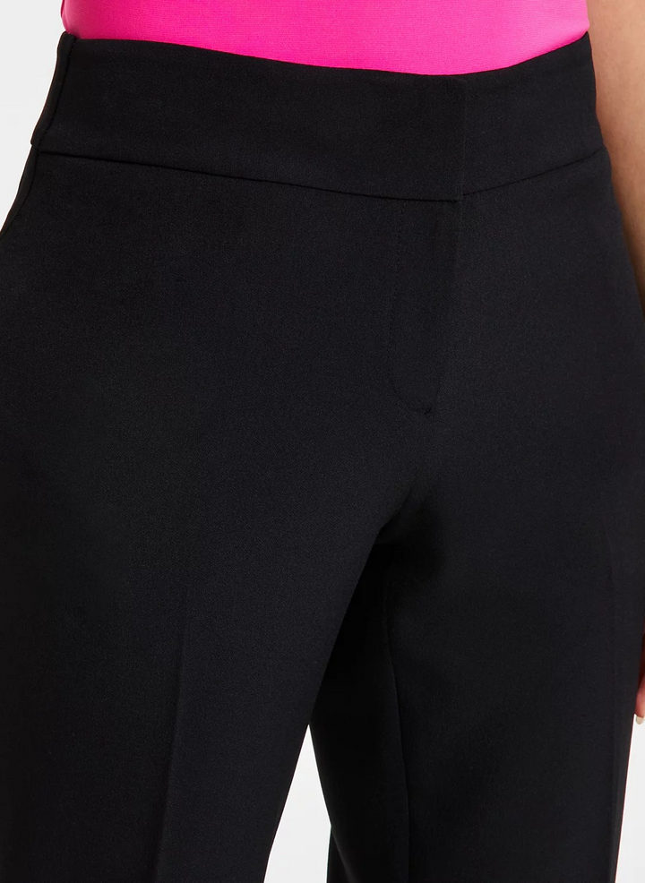 Kasper Stretch-Crepe Straight-Leg Pants MSRP $79