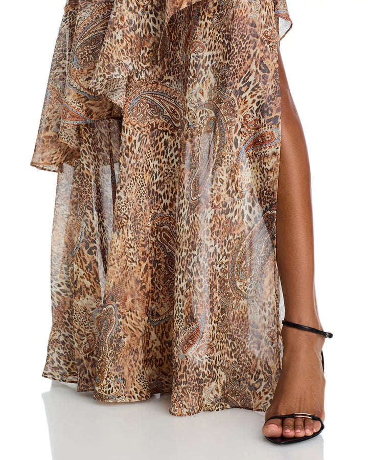 L'AGENCE Viola Cowl Neck Silk Gown MSRP $725