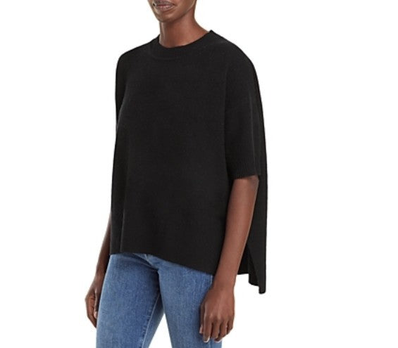 C by Bloomingdale's Cashmere Short Sleeve Cashmere Sweater MSRP $178