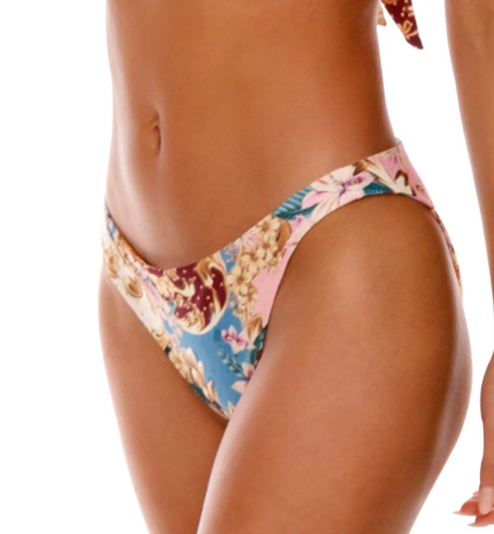 Agua Bendita Ilu Blush Reversible Bikini Bottom MSRP $110