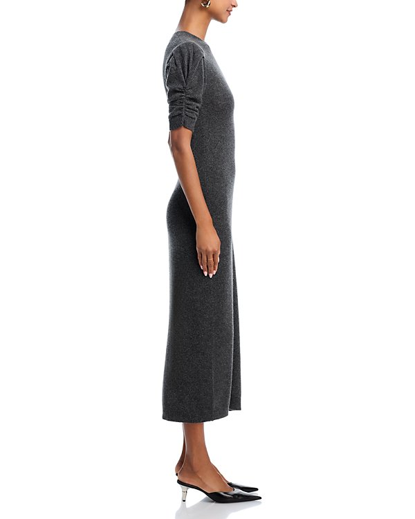 FRAME Cashmere & Wool Ruched Sleeve Dress MSRP $598