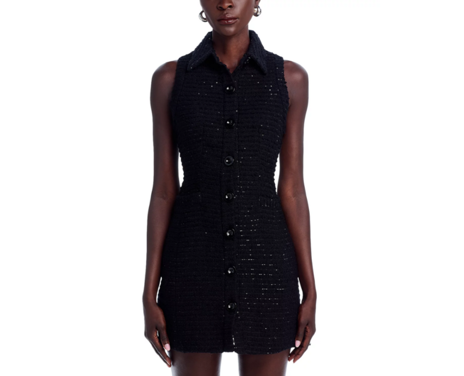 TOCCIN Sophia Button Front Tailored Dress MSRP $545