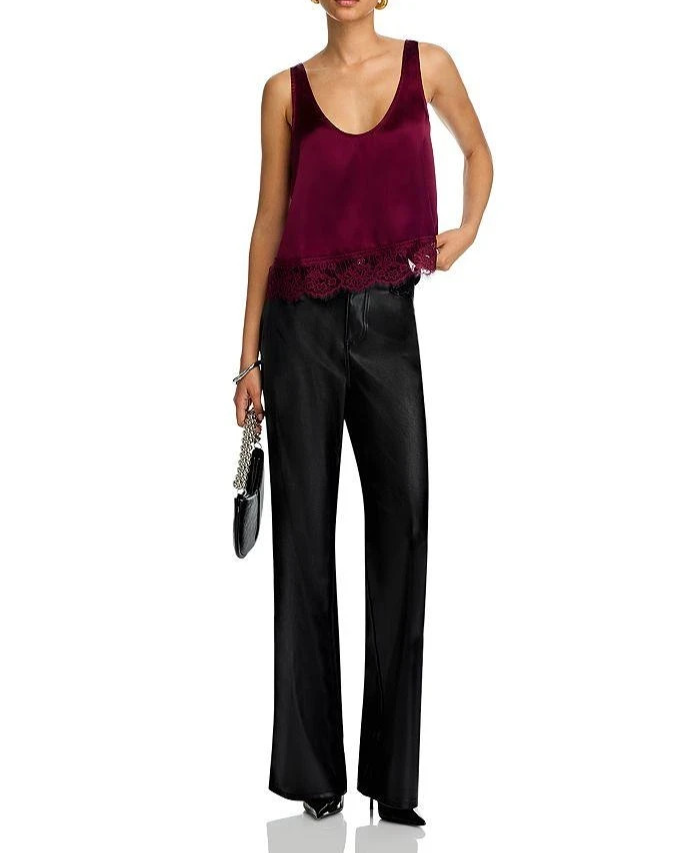 Steve Madden Coraline Lace Trim Top MSRP $69