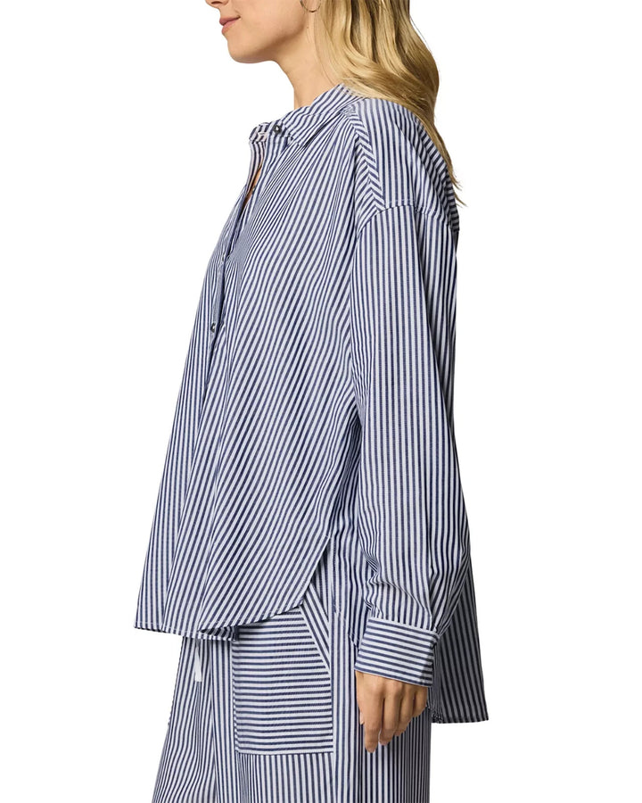 Splendid Ella Striped Button Down Shirt MSRP $158