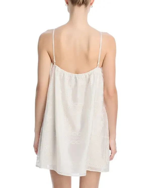 AQUA Embroidered swim cover-up dress MSRP $ 98